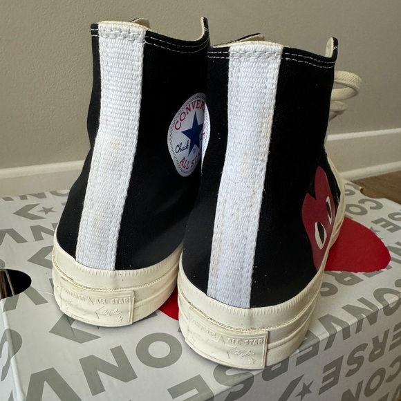 Comme des Garcons PLAY Converse High Top Sneakers - Picture 6 of 8